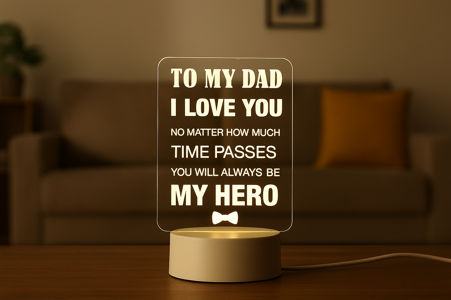 Dad - My Hero - Led Lamp