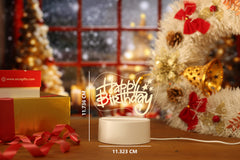AICA Happy Birthday 3D Illusion LED Night Lamp