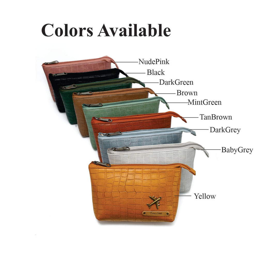 Personalized Toiletry Pouch  – Black