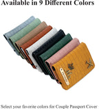 Personalised Self Texture Couple Passport Covers - Multi Colors