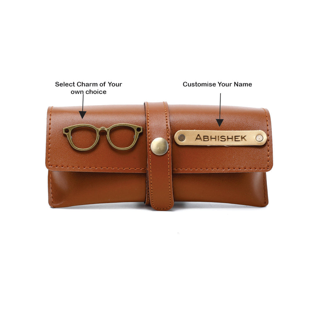 Personalised Sunglass Cover (Tan Brown)