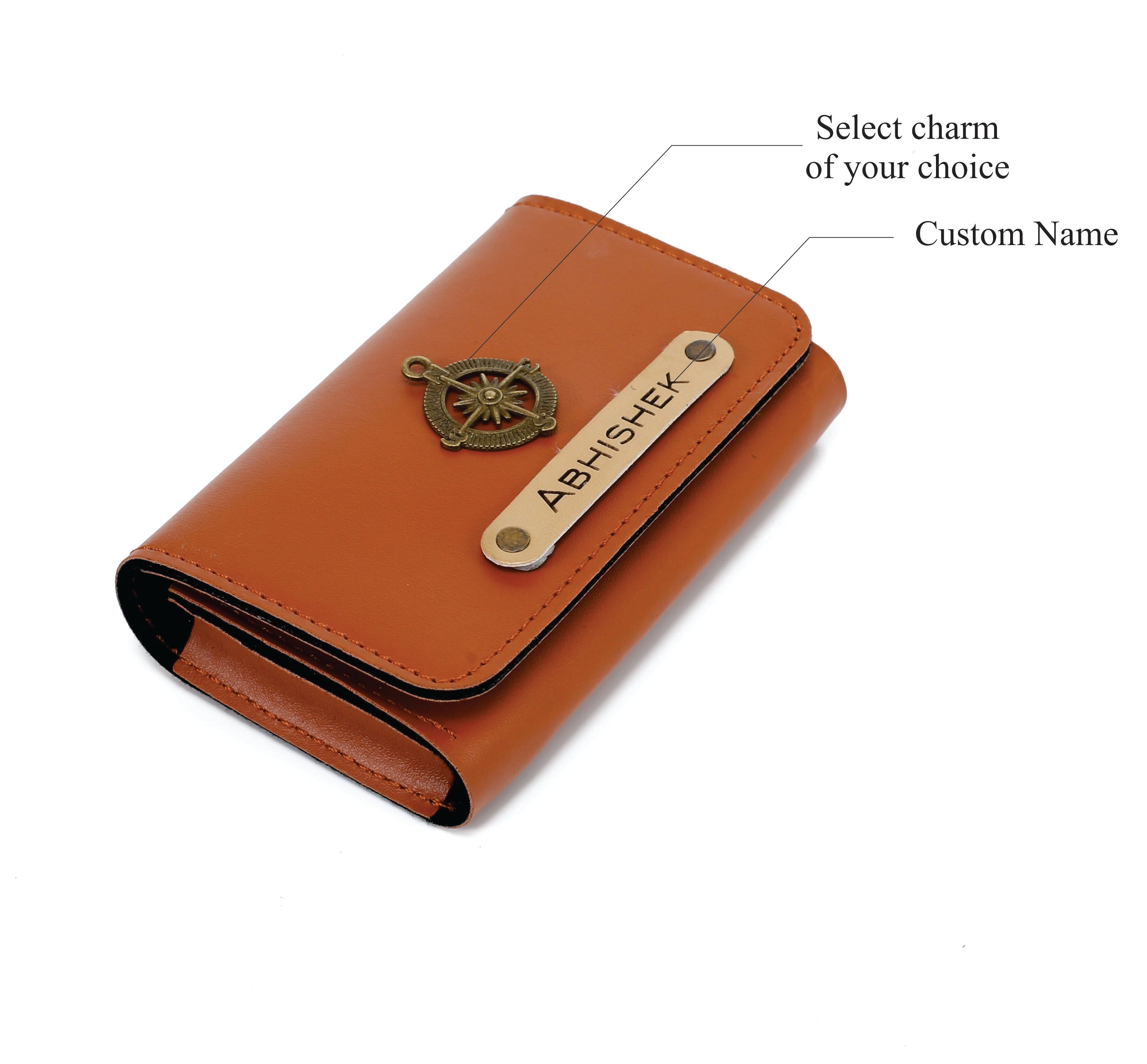 Personalized Card Holder (Tanbrown)