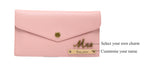 Load image into Gallery viewer, AICA Personalized Name &amp; Charm Womens Wallet Purse (BabyPink)
