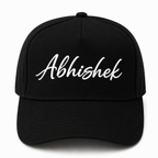 AICA Personalised Name Flex Cap for Men & Women �  Free Size | Gifts for Men & Women (Black)