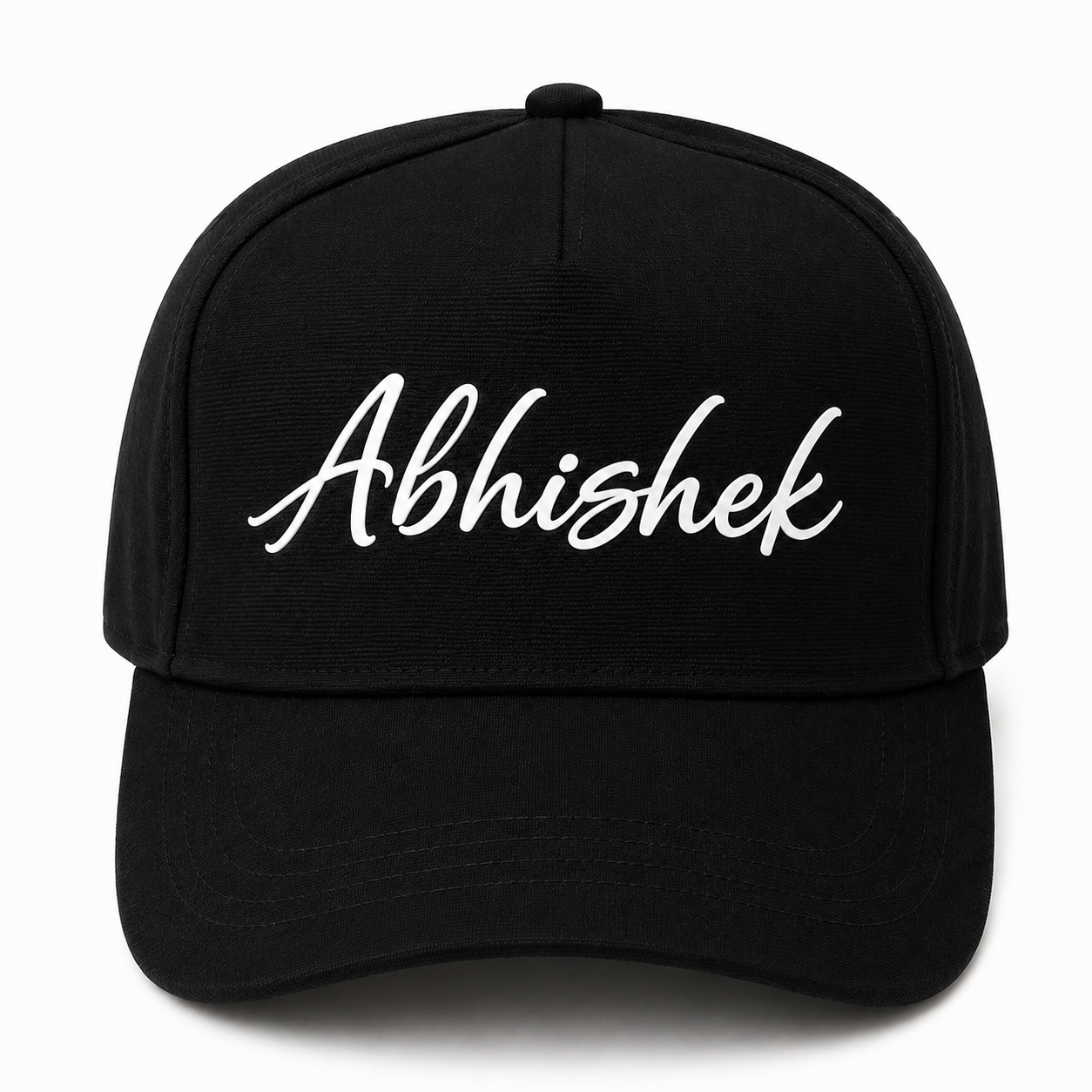 AICA Personalised Name Flex Cap for Men & Women �  Free Size | Gifts for Men & Women (Black)