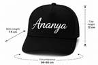 AICA Personalised Name Flex Cap for Men & Women �  Free Size | Gifts for Men & Women (Black)