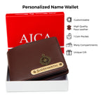 Personalized Mens Wallet - DarkBrown