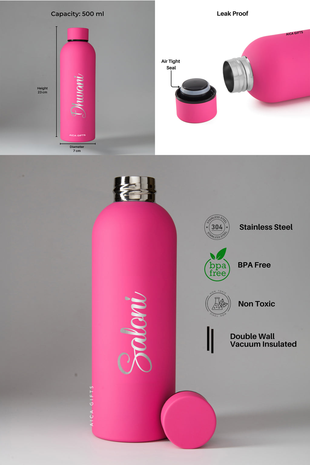 Personalized Bottle - DarkPink