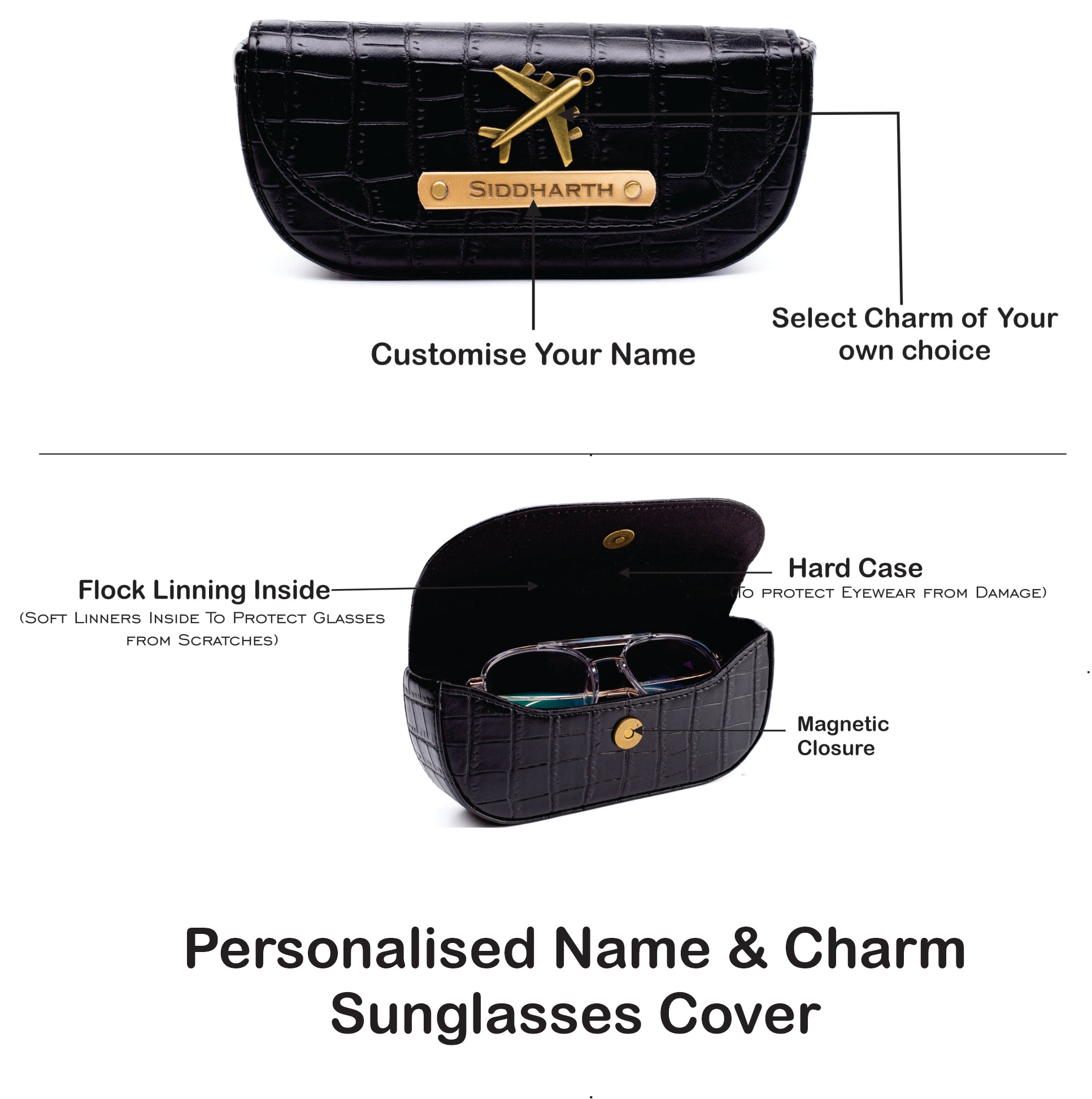 Personalized Self-Textured Womens Giftset (Black)
