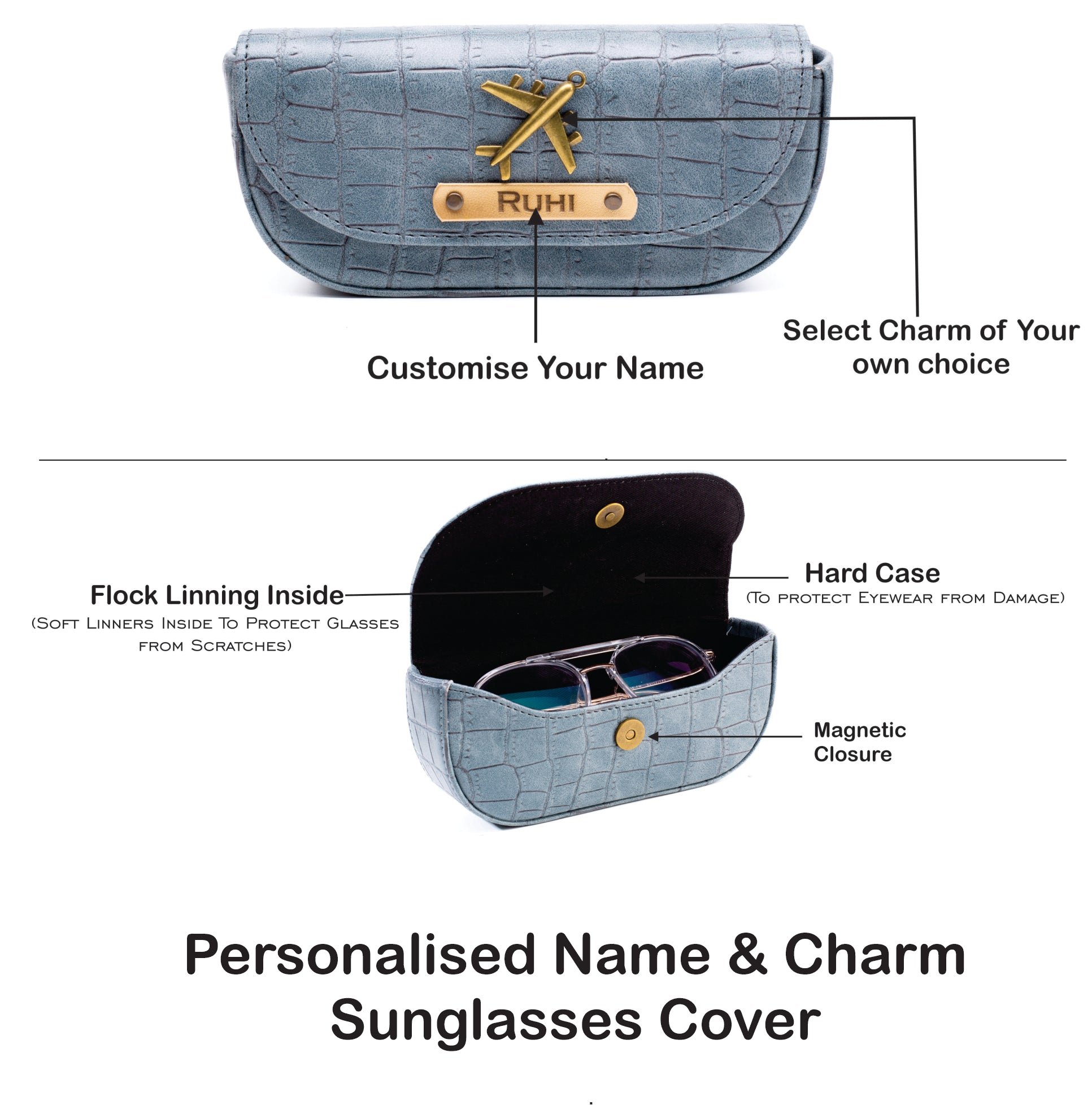 Personalized Self-Textured Womens GiftSet (Darkgrey)