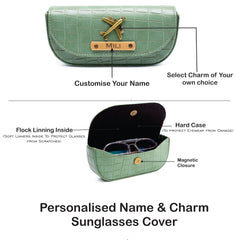 AICA Personalized Name & Charm Self- Leather Wallet Gift Set for Women (MintGreen)