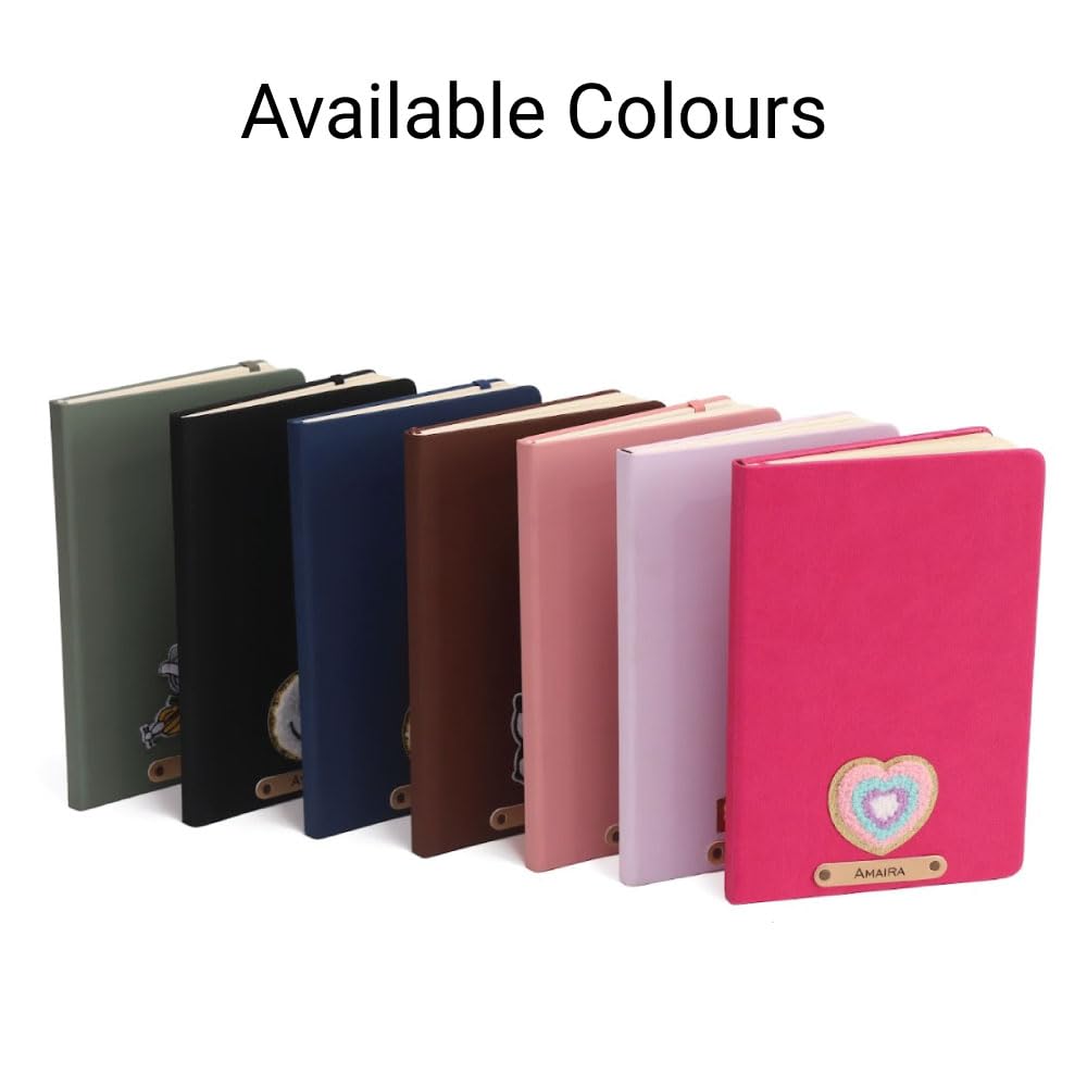 Personalized Name & Embroidery  Patch Diary