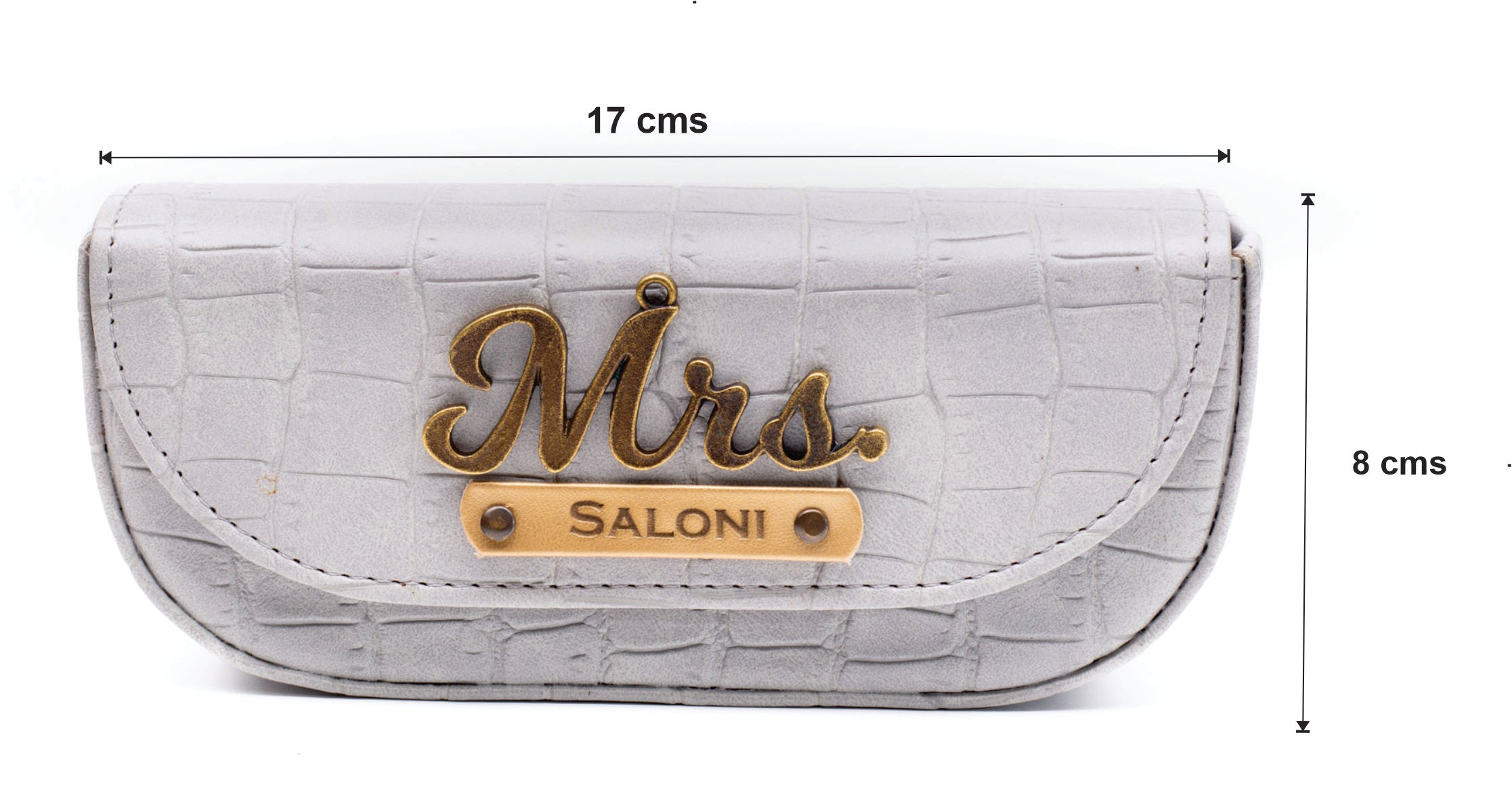 Personalized Self -Textured Sunglass Cover - BabyGrey