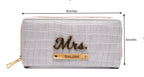Personalized Self -Textured Womens Wallet - BabyGrey