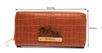 Personalized Self -Textured Womens Wallet- TanBrown