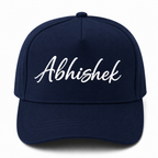 AICA Personalised Name Flex Cap for Men & Women �  Free Size | Gifts for Men & Women (Navyblue)