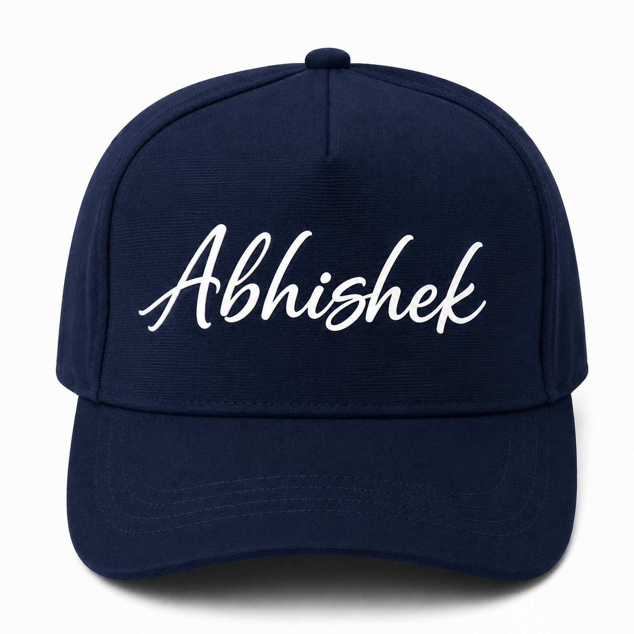 AICA Personalised Name Flex Cap for Men & Women �  Free Size | Gifts for Men & Women (Navyblue)
