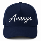 AICA Personalised Name Flex Cap for Men & Women �  Free Size | Gifts for Men & Women (Navyblue)