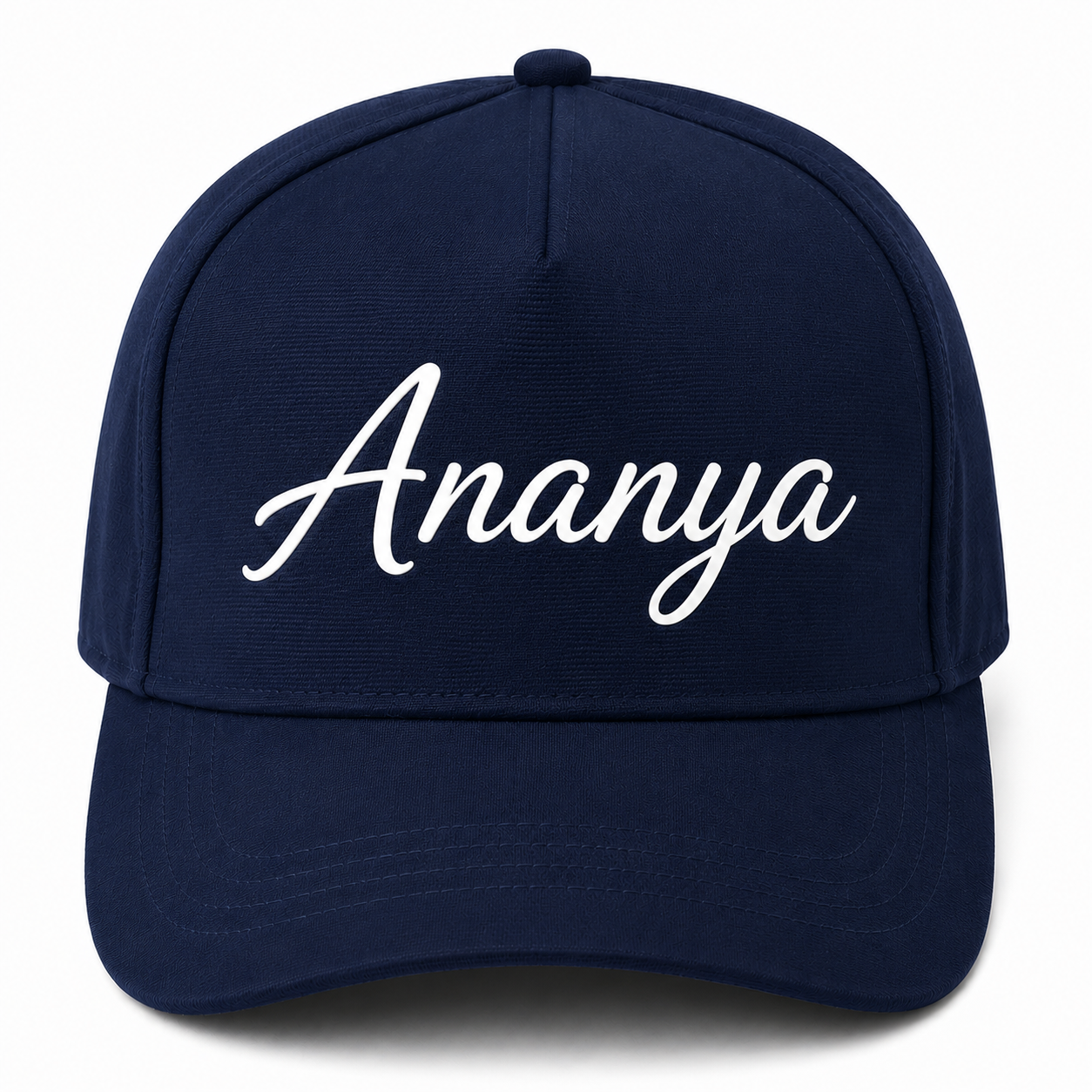 AICA Personalised Name Flex Cap for Men & Women �  Free Size | Gifts for Men & Women (Navyblue)