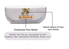 Personalized Self -Textured Sunglass Cover - BabyGrey