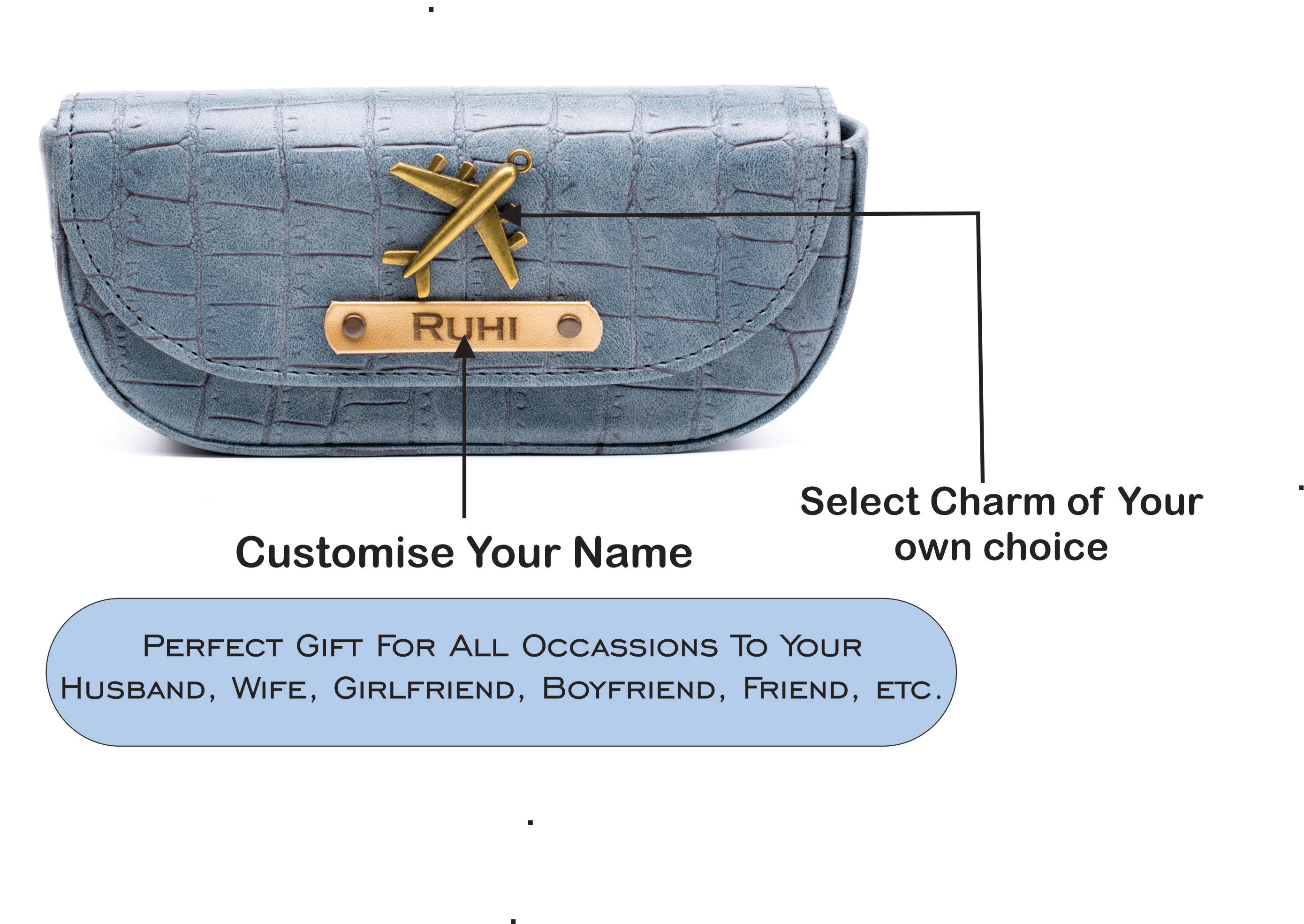 Personalized Self-Textured Mens GiftSet (Darkgrey)