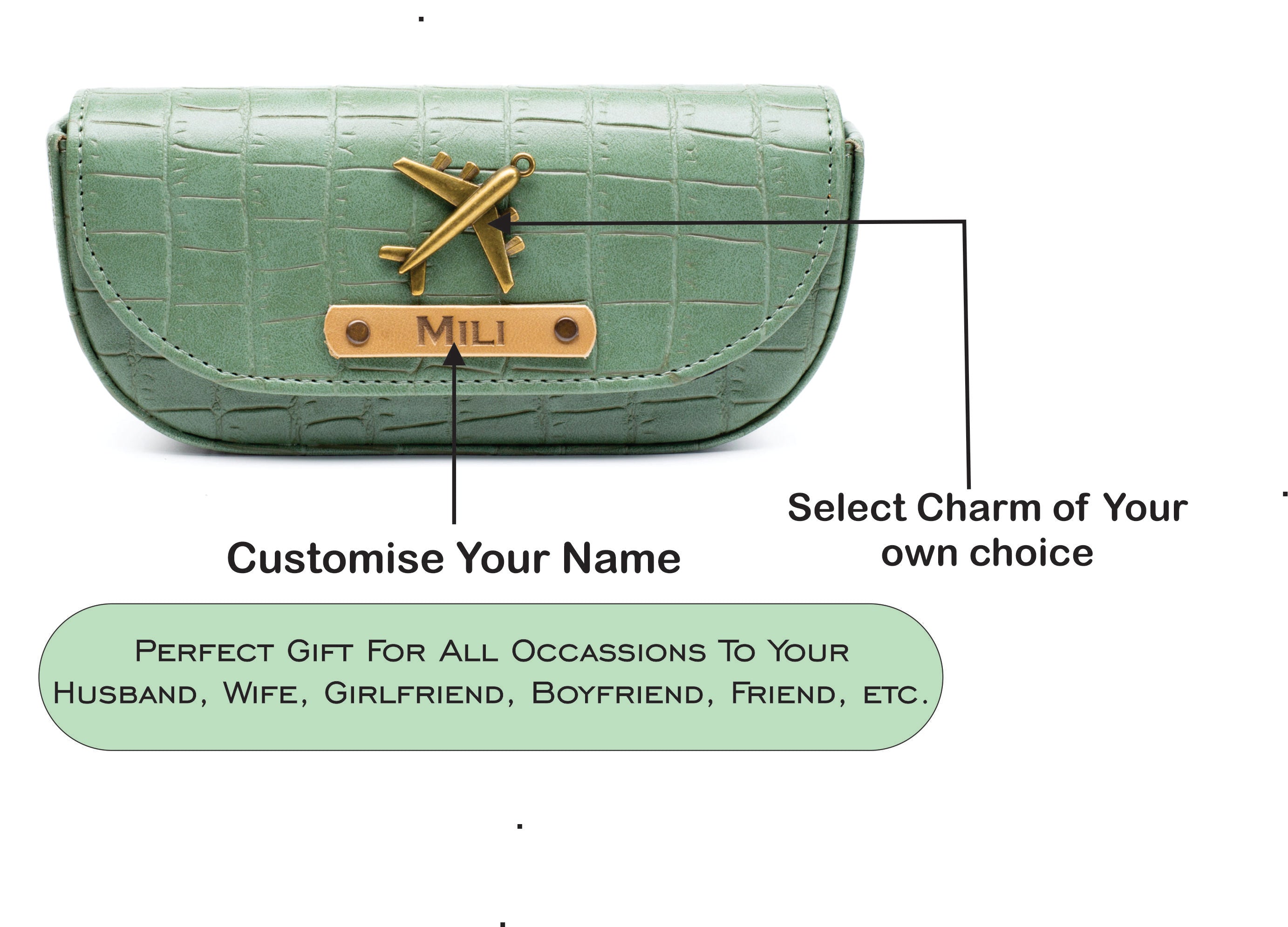 Personalized Self-Textured Mens GiftSet (MintGreen)