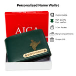 Load image into Gallery viewer, Personalised Mens Wallet (DarkGreen)
