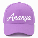 AICA Personalised Name Flex Cap for Men & Women �  Free Size | Gifts for Men & Women (Purple)