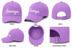 AICA Personalised Name Flex Cap for Men & Women �  Free Size | Gifts for Men & Women (Purple)