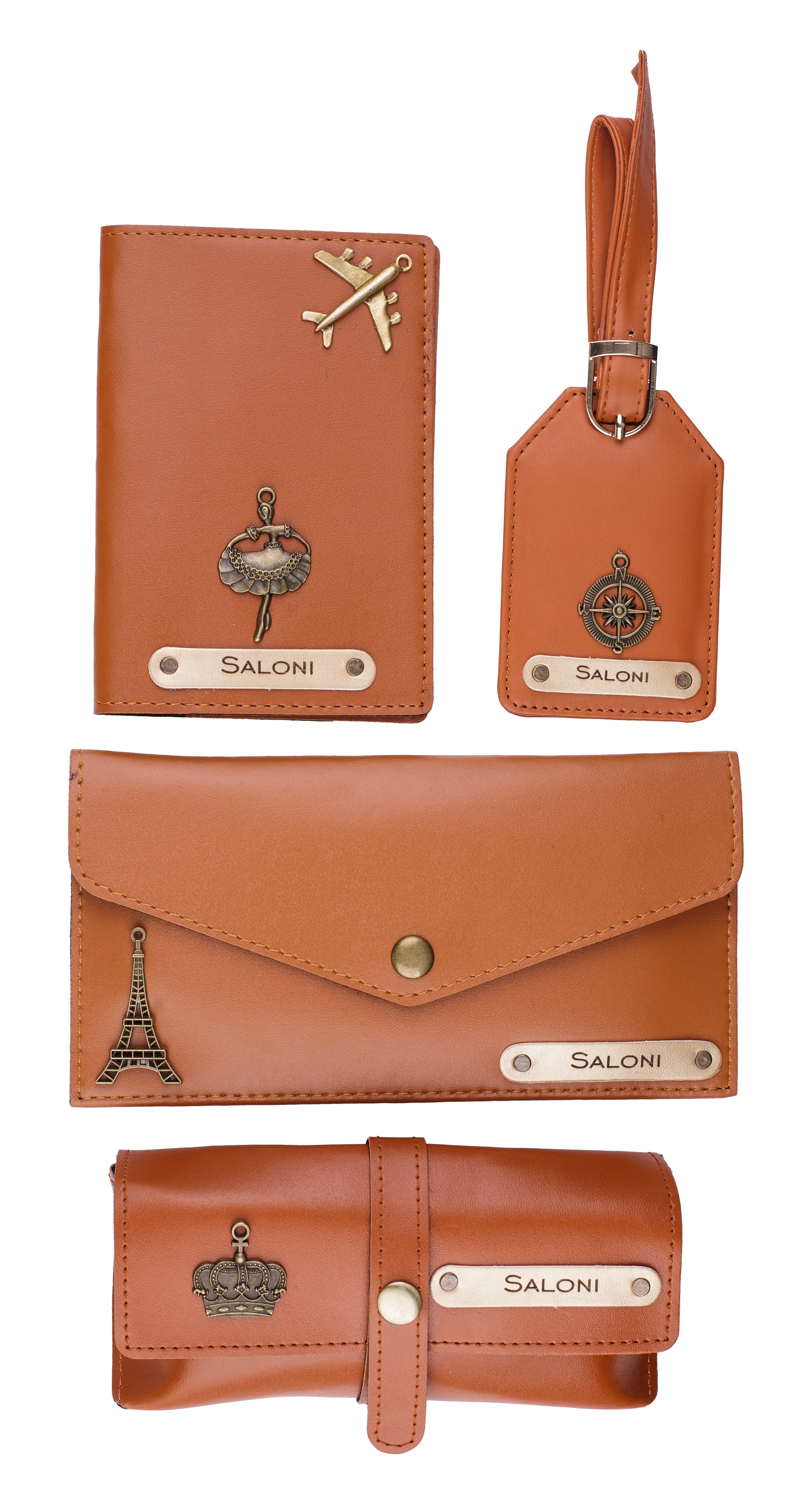 Personalized Womens Giftset (TanBrown)
