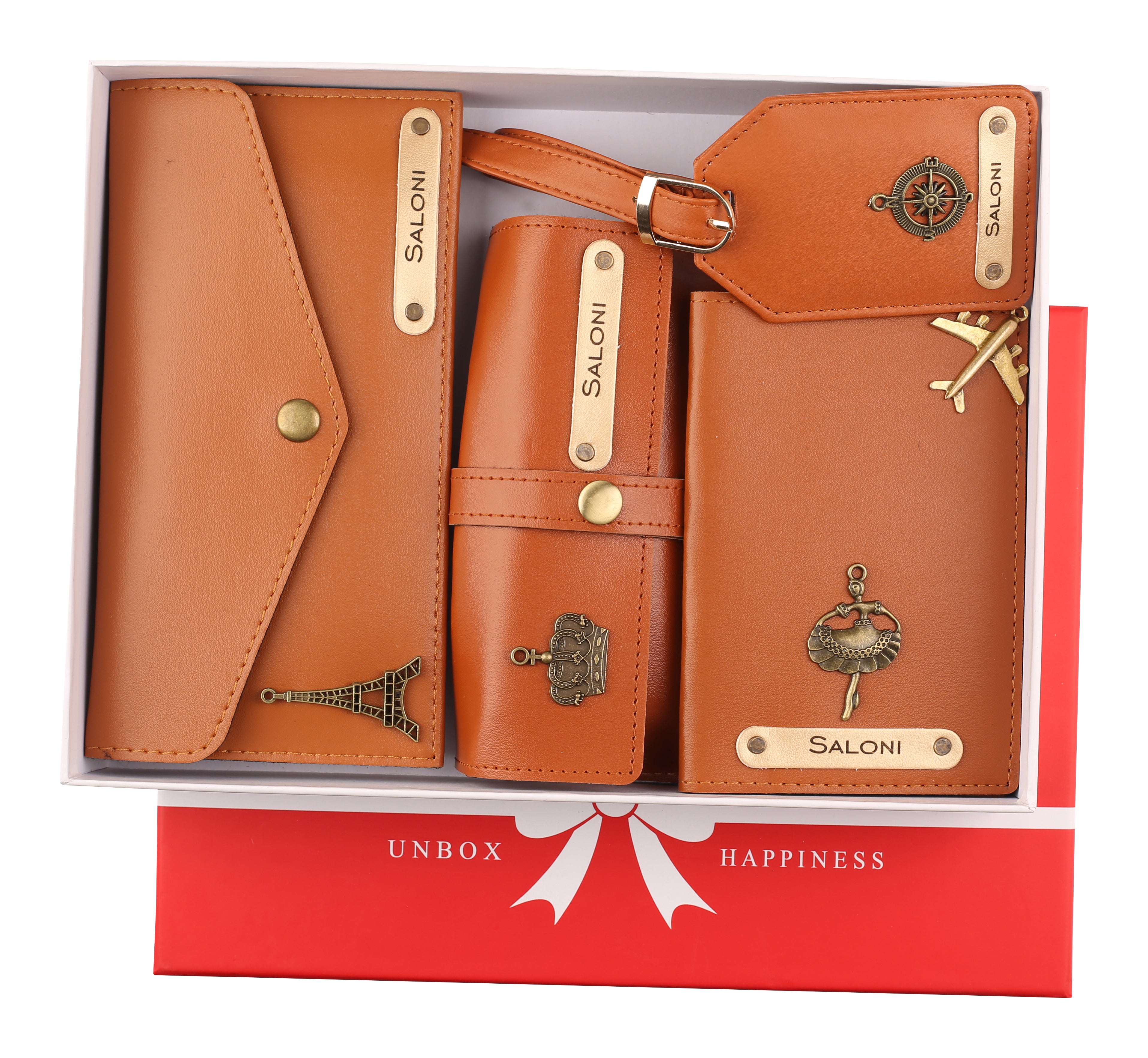 Personalized Womens Giftset (TanBrown)