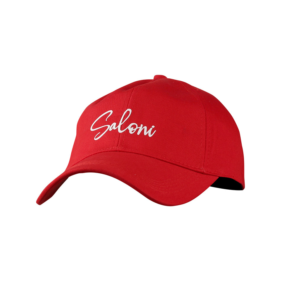 Personalised Cotton Cap – Red, Free Size