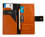 Personalized Long Passport Wallet (Tan Brown)