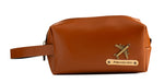Load image into Gallery viewer, Personalized Toiletry Pouch (Tan Brown)
