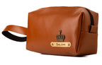 Personalized Toiletry Pouch (Tan Brown)