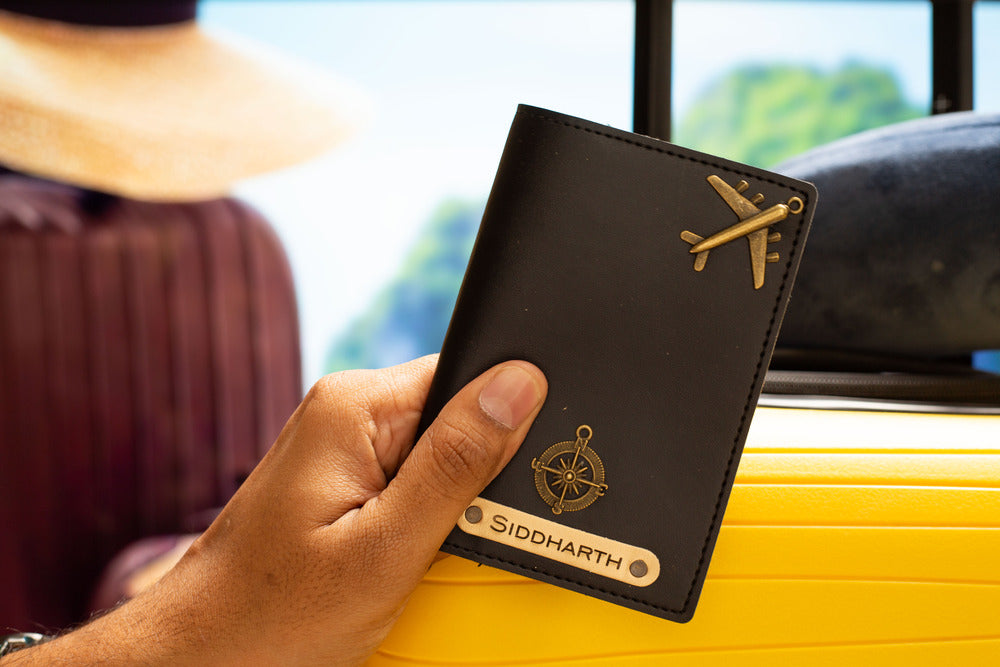 Personalised Passport Cover (Black)