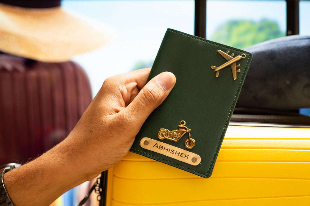 Personalised Passport Cover (DarkGreen)