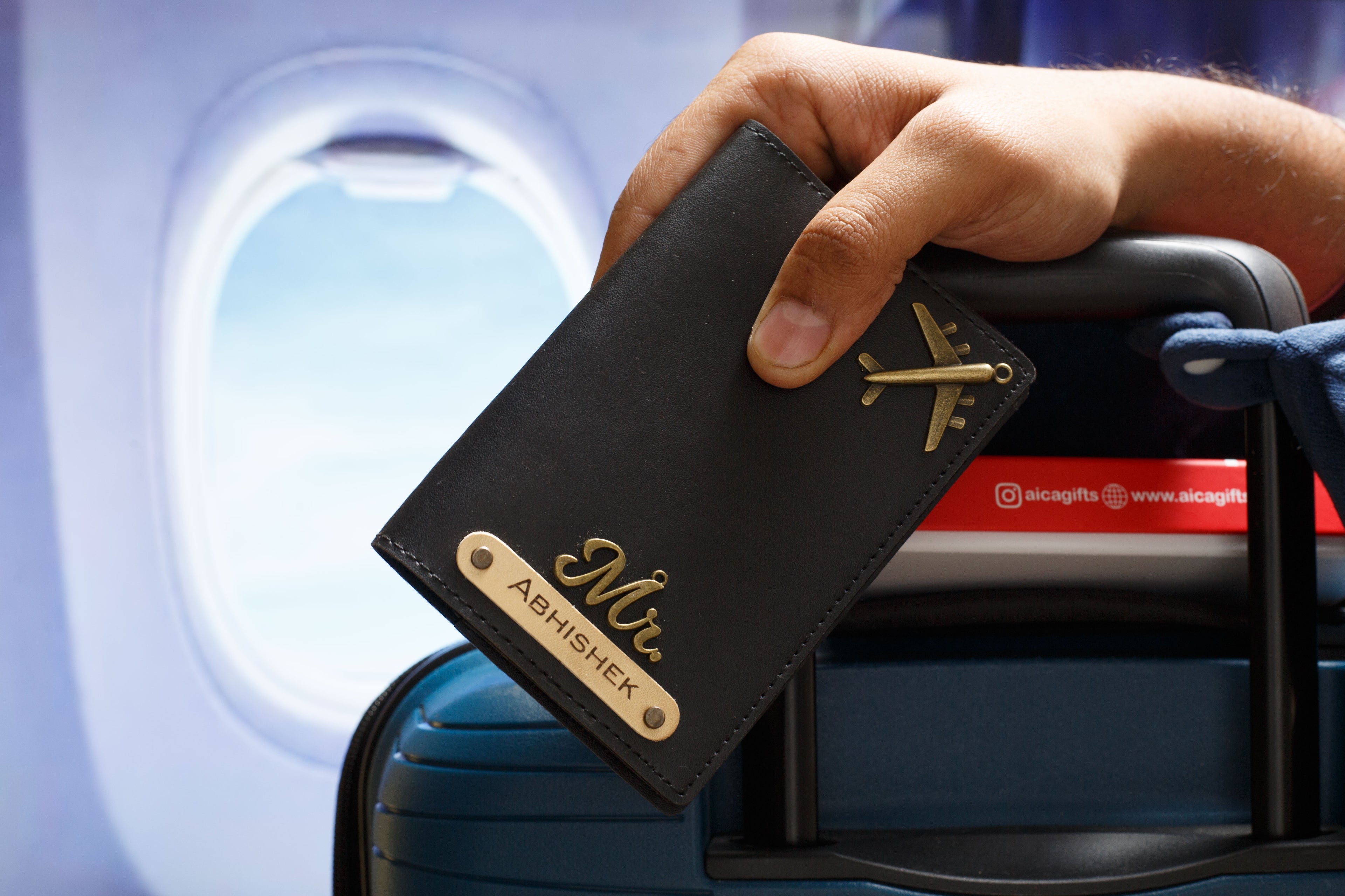 Personalised Passport Cover (Black)