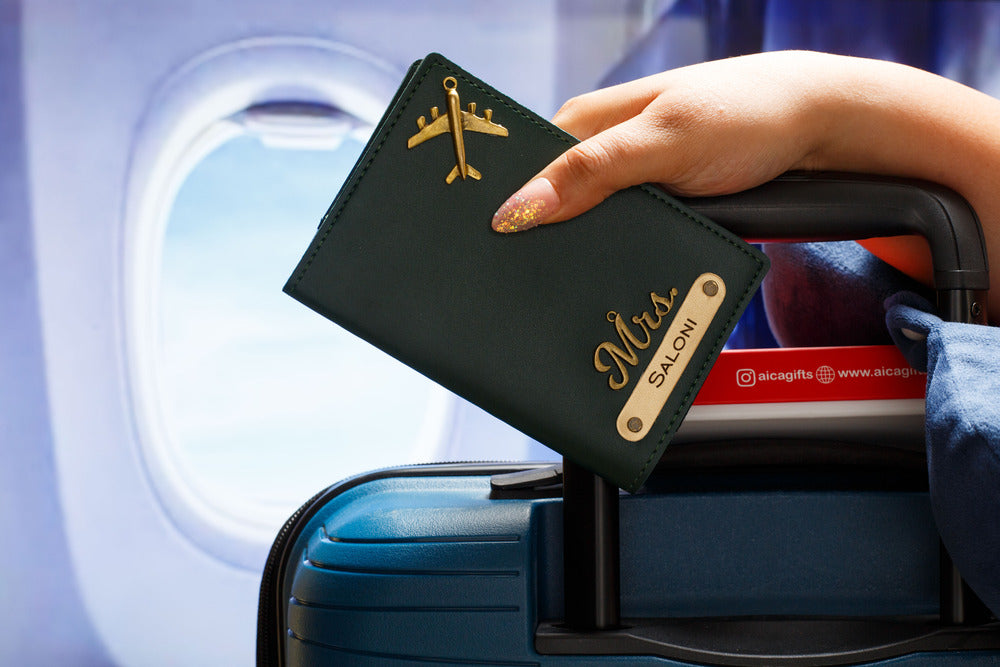 Personalised Passport Cover (DarkGreen)