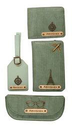 Personalized Self-Textured Mens GiftSet (MintGreen)