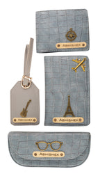 Personalized Self-Textured Mens GiftSet (Darkgrey)
