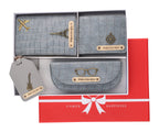 Personalized Self-Textured Mens GiftSet (Darkgrey)
