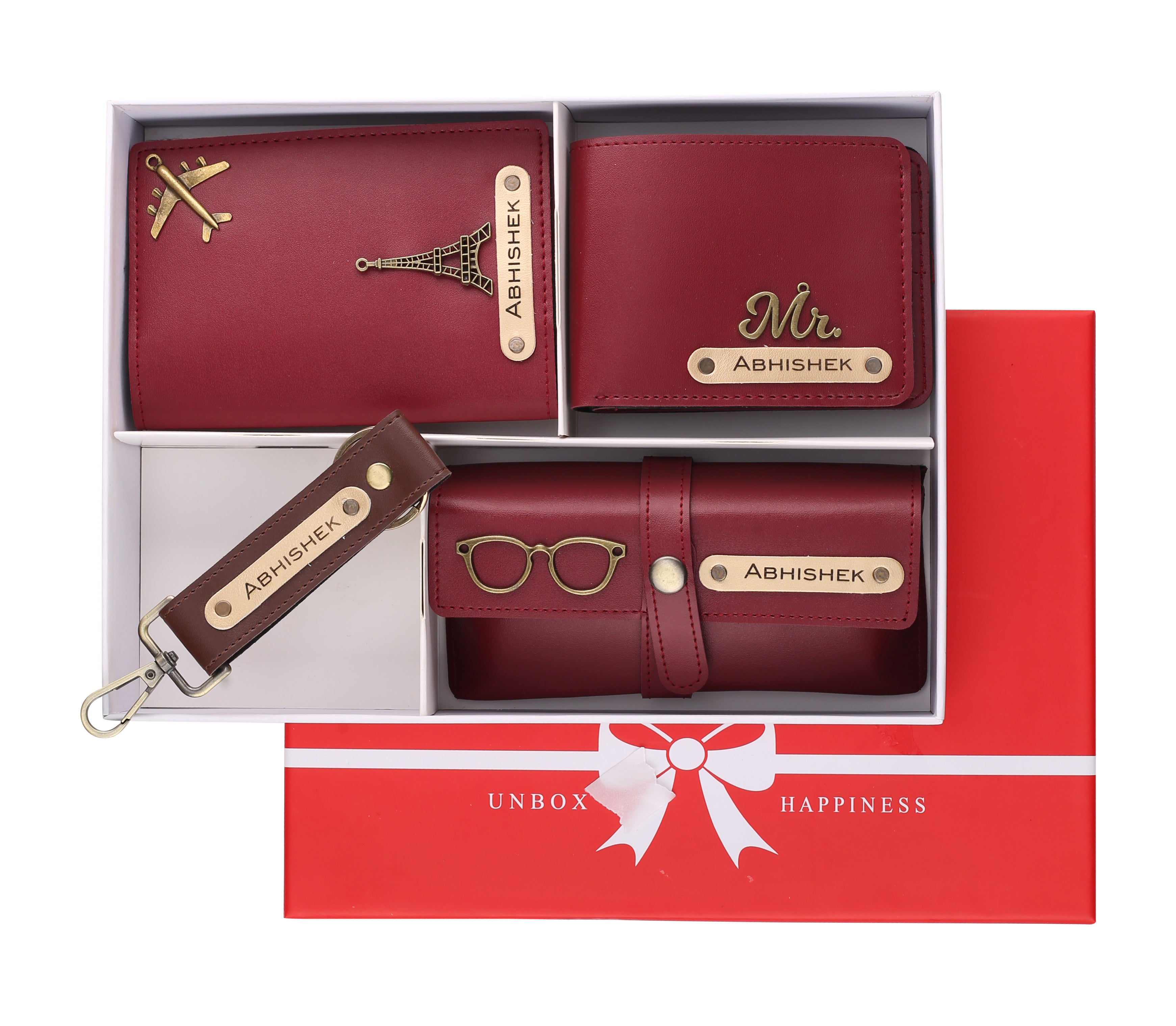 Personalized Womens Giftset  (Wine Color)