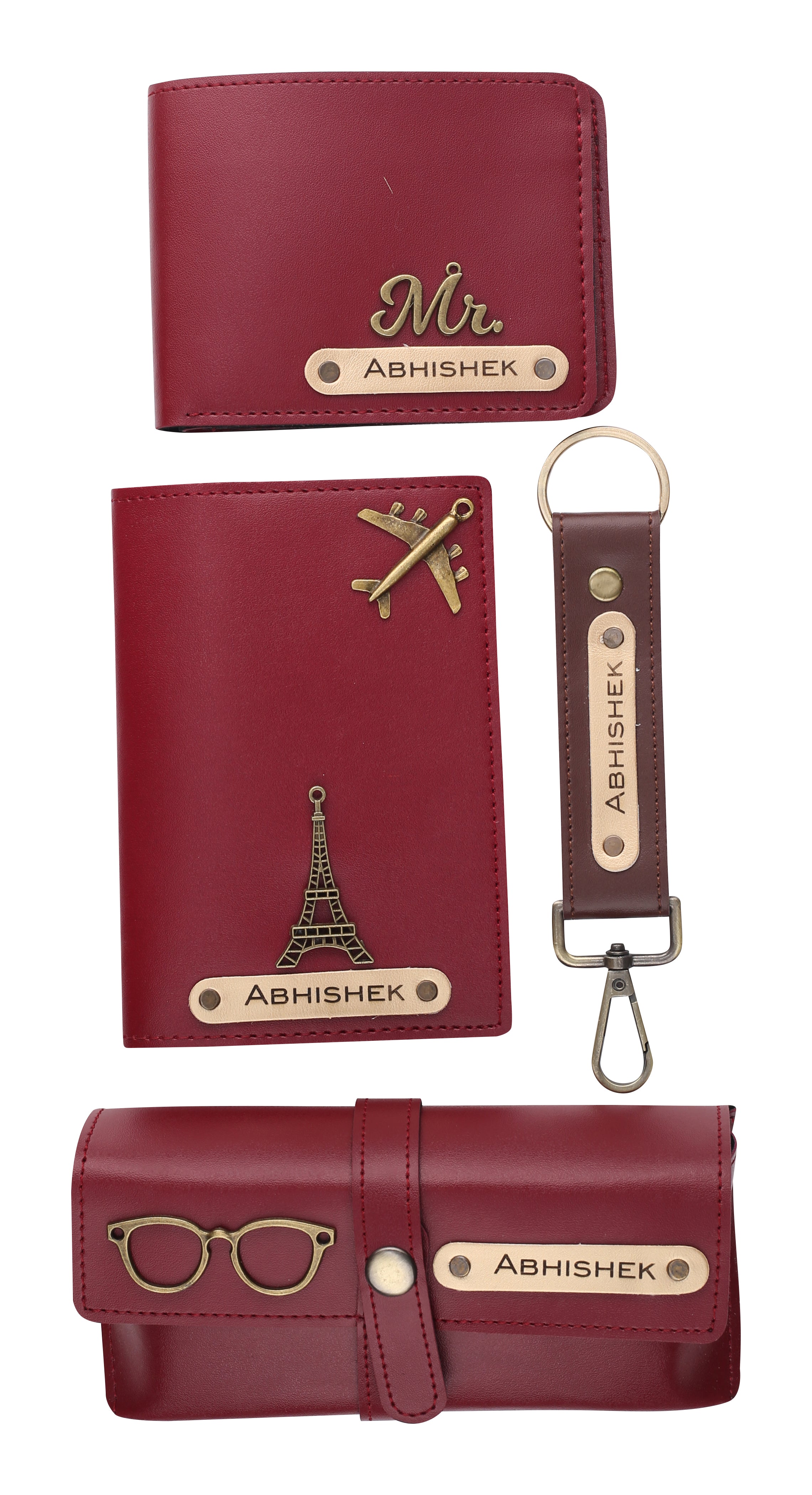 Personalized Womens Giftset  (Wine Color)