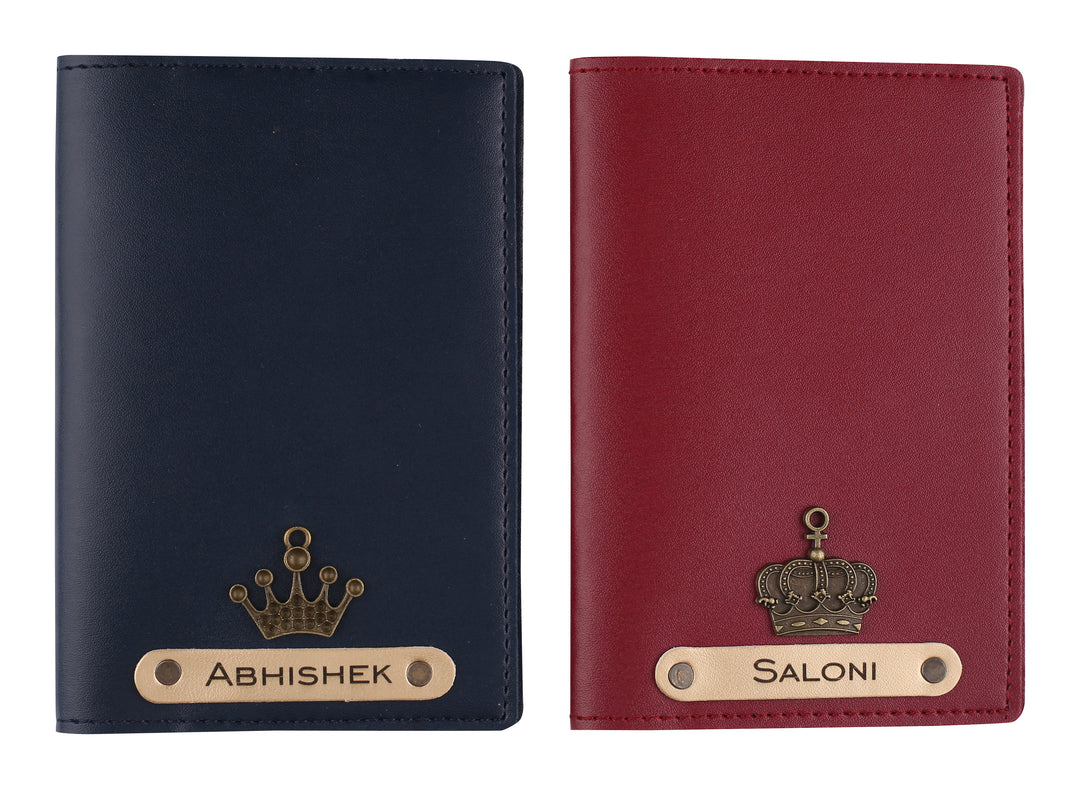 Personalised Couple Passport Covers - Multi Colors