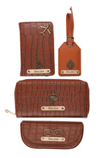 Personalized Self-Textured Womens GiftSet (TanBrown)