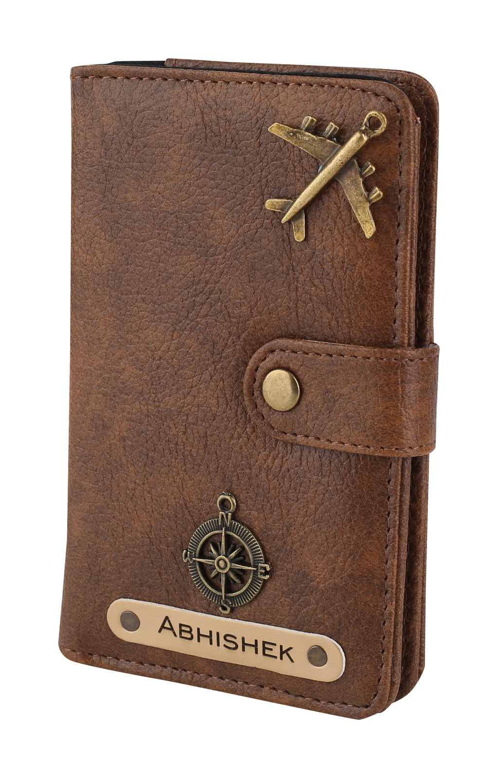 Personalised Passport Cover (Brown)