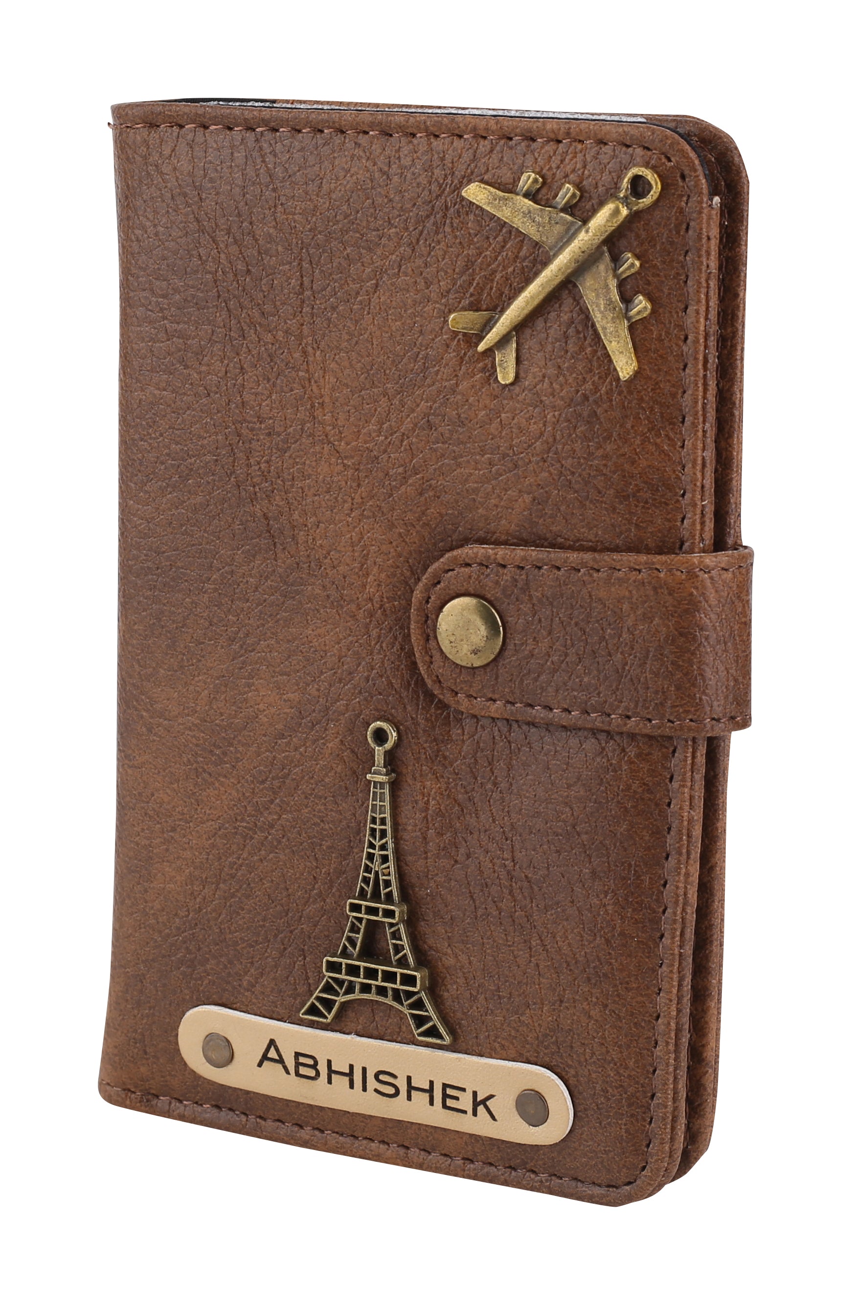 Personalised Passport Cover (Brown)
