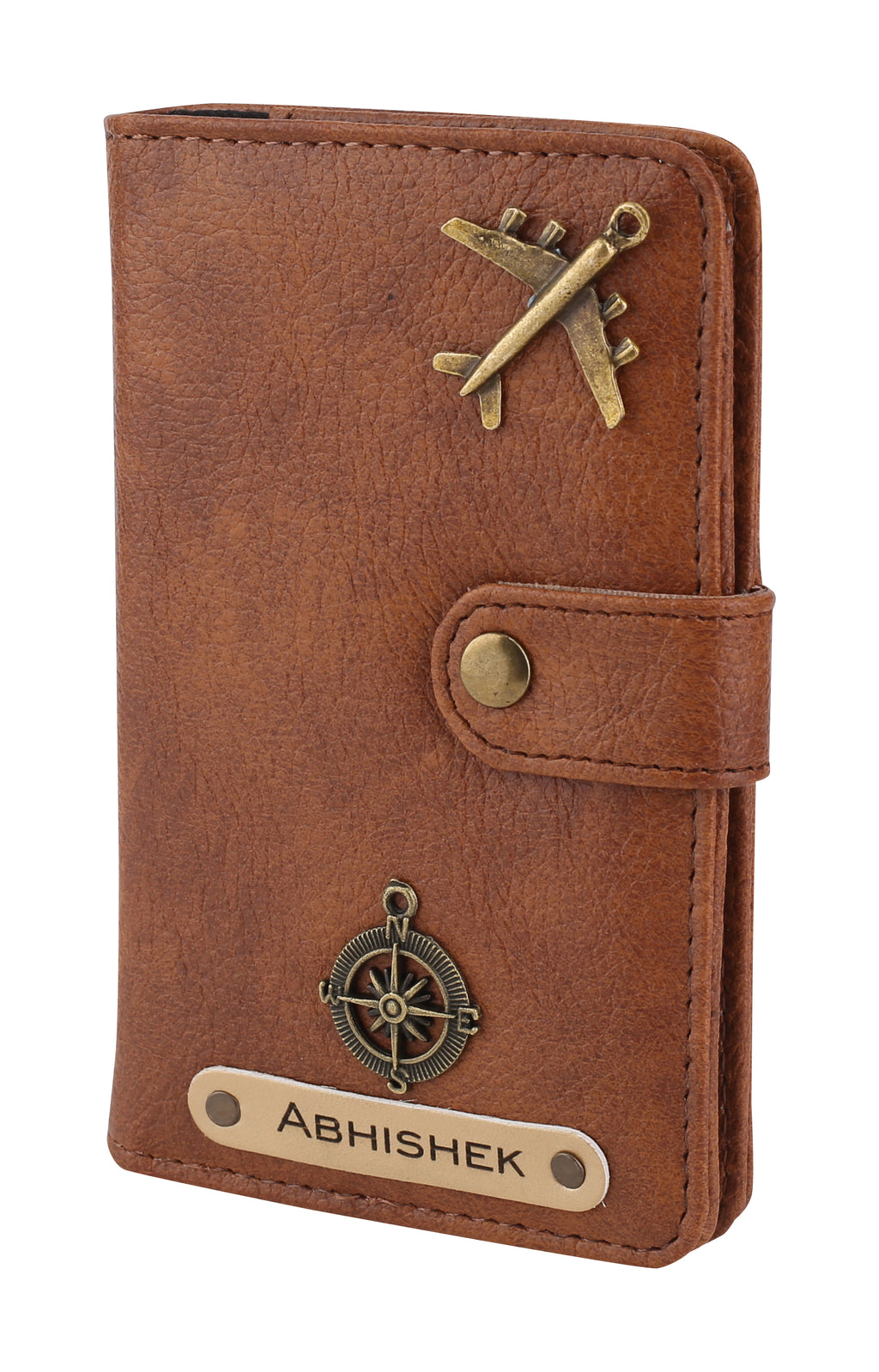Personalised Passport Cover (Tanbrown)