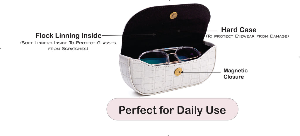 Personalized Self -Textured Sunglass Cover - BabyGrey